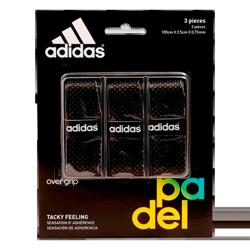 Adidas Perforated Black Overgrips (Pack of 3)