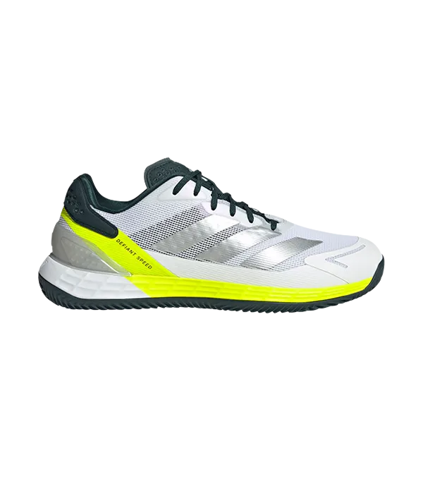 Adidas Zapatillas Adidas Defiant Speed 2 M CL Blanco/Amarillo fluor 2025