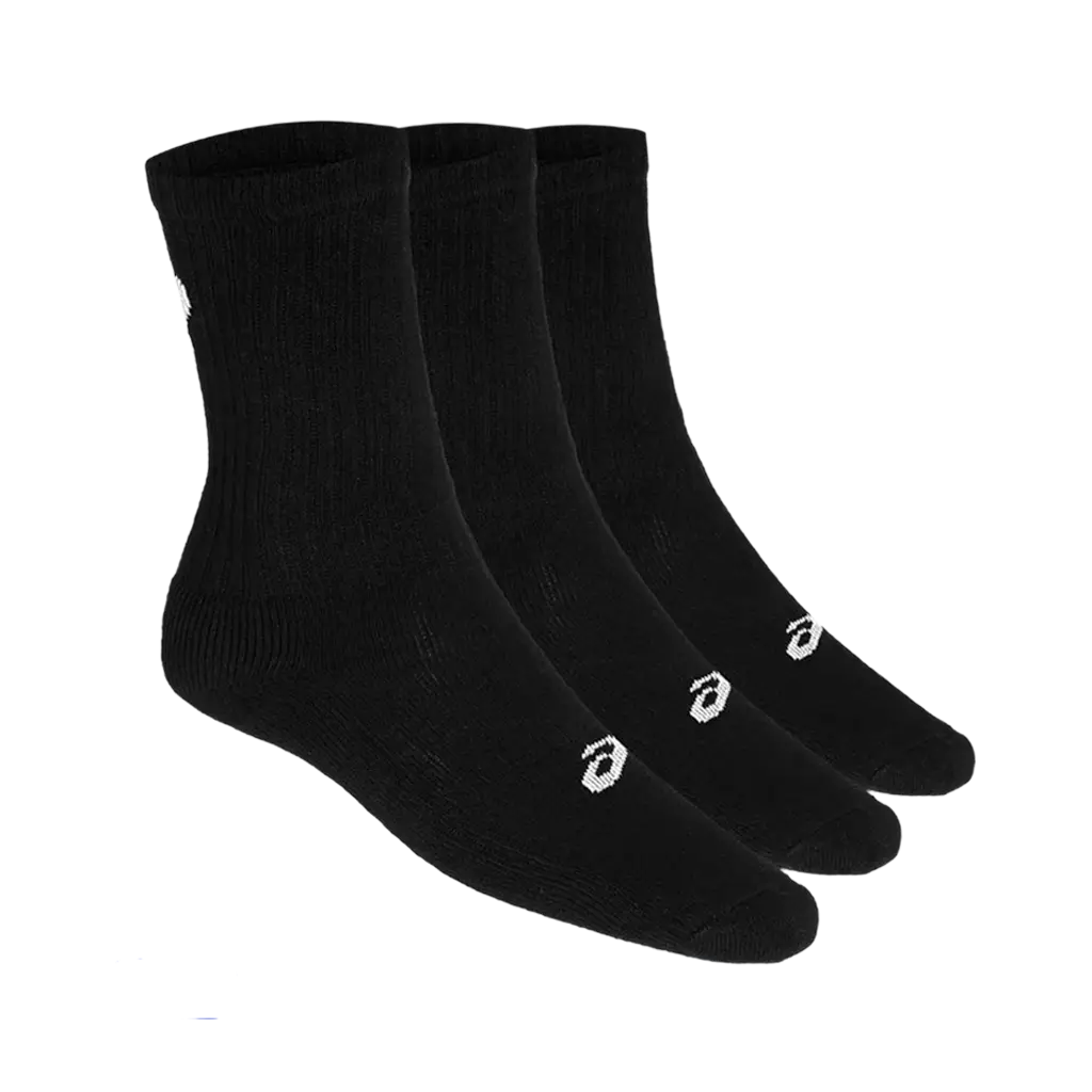 Asics Padel Calcetines Asics Crew Negros (Pack x3) 2026