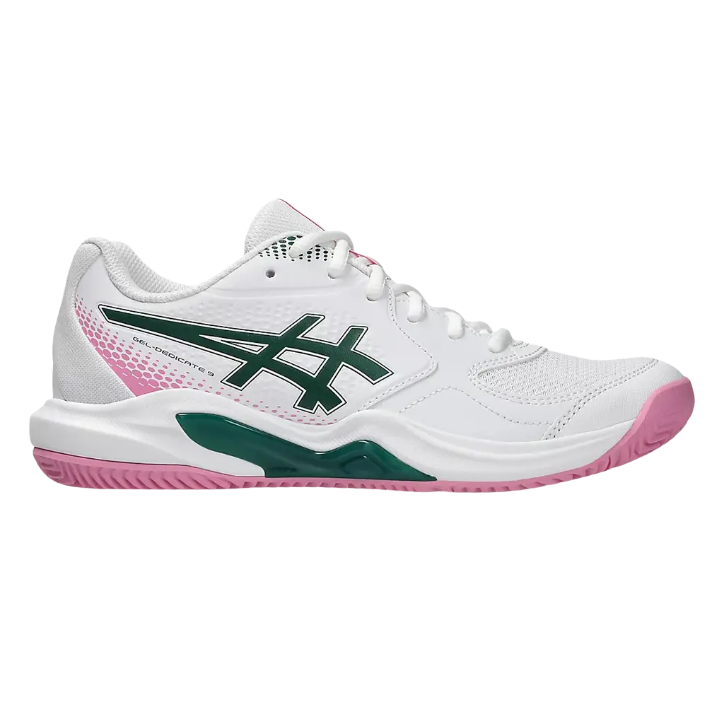 Asics Padel Zapatilla Asics Gel-Dedicate 9 Mujer White/Jewel Green 2026