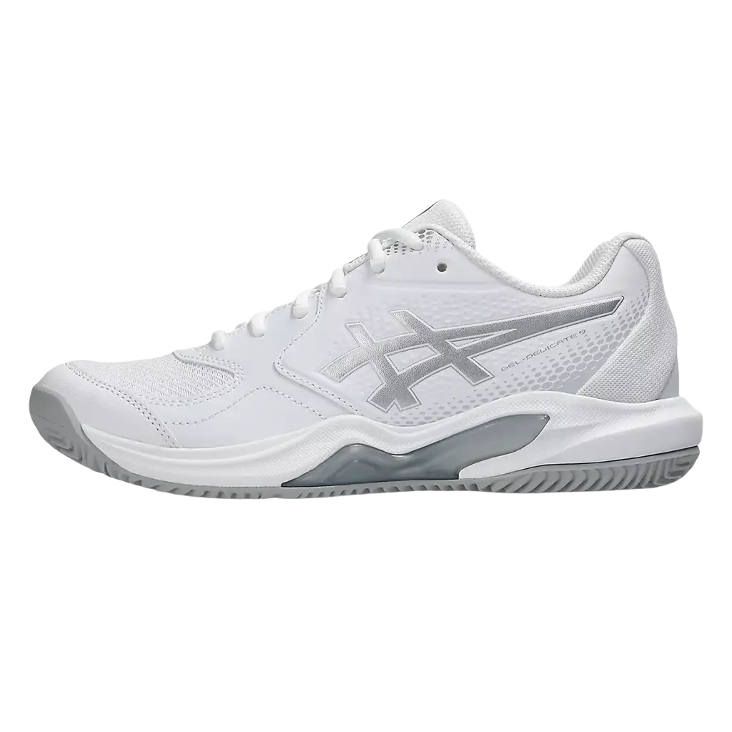 Asics Padel Zapatillas Asics Gel-Dedicate 9 Mujer White/Pure Silver 2026