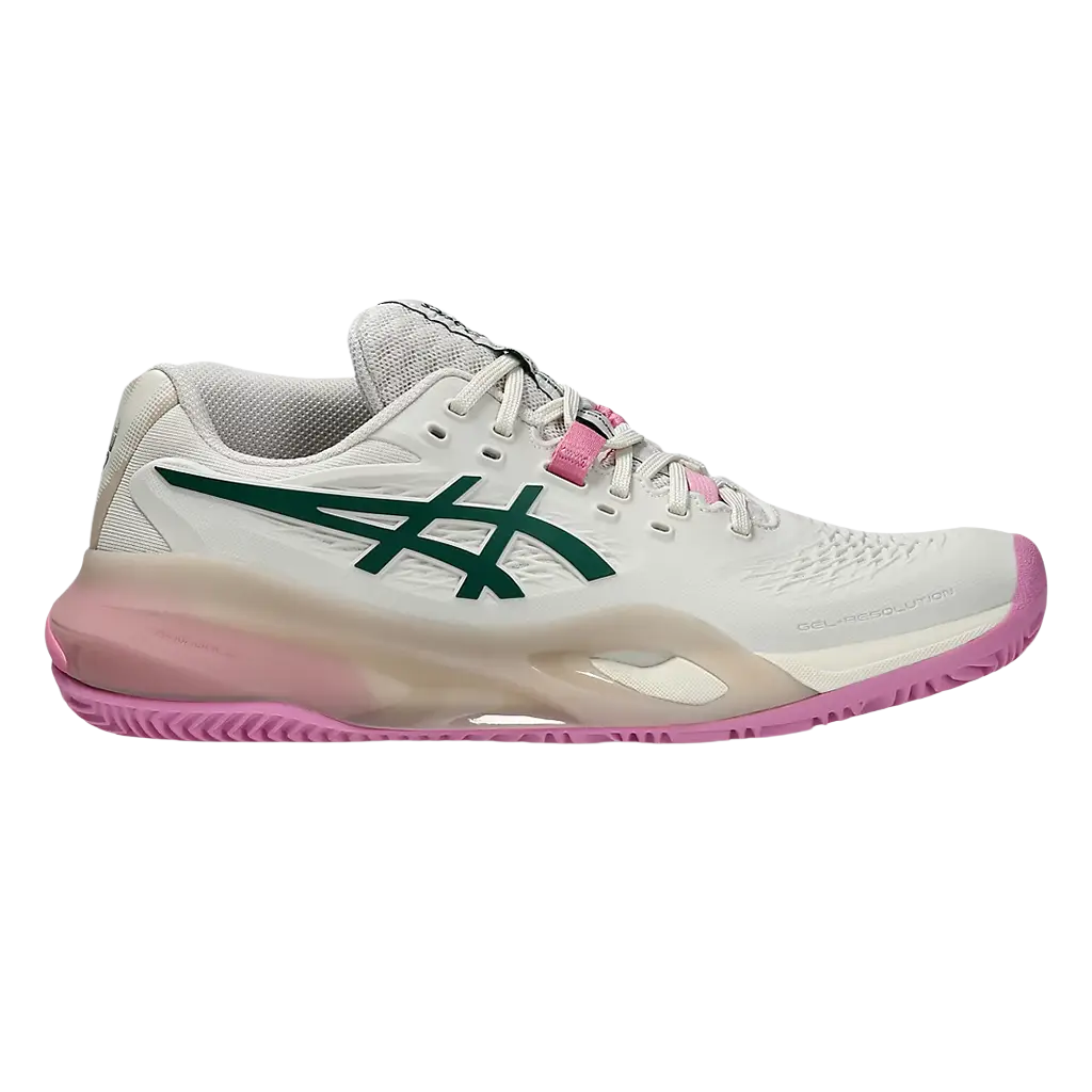 Asics Padel Zapatillas Asics Gel-Resolution X Padel Soft Oat/Jewel Green