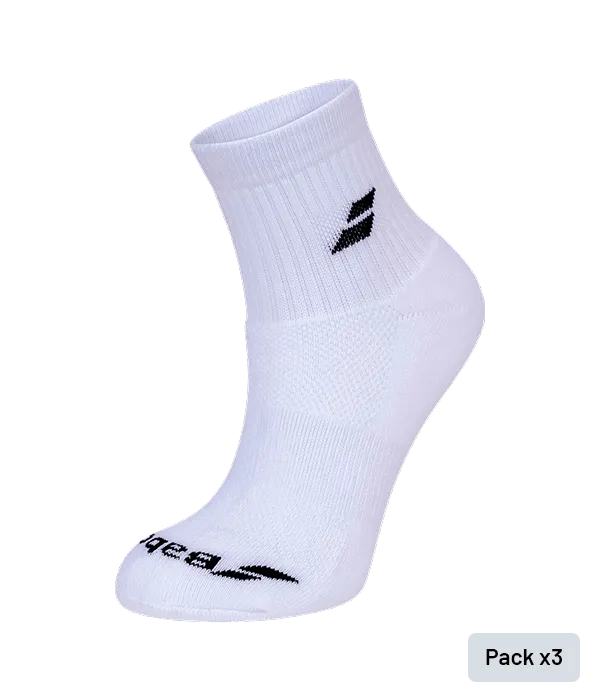 Babolat Calcetines Babolat Quarter Blanco (pack x3)