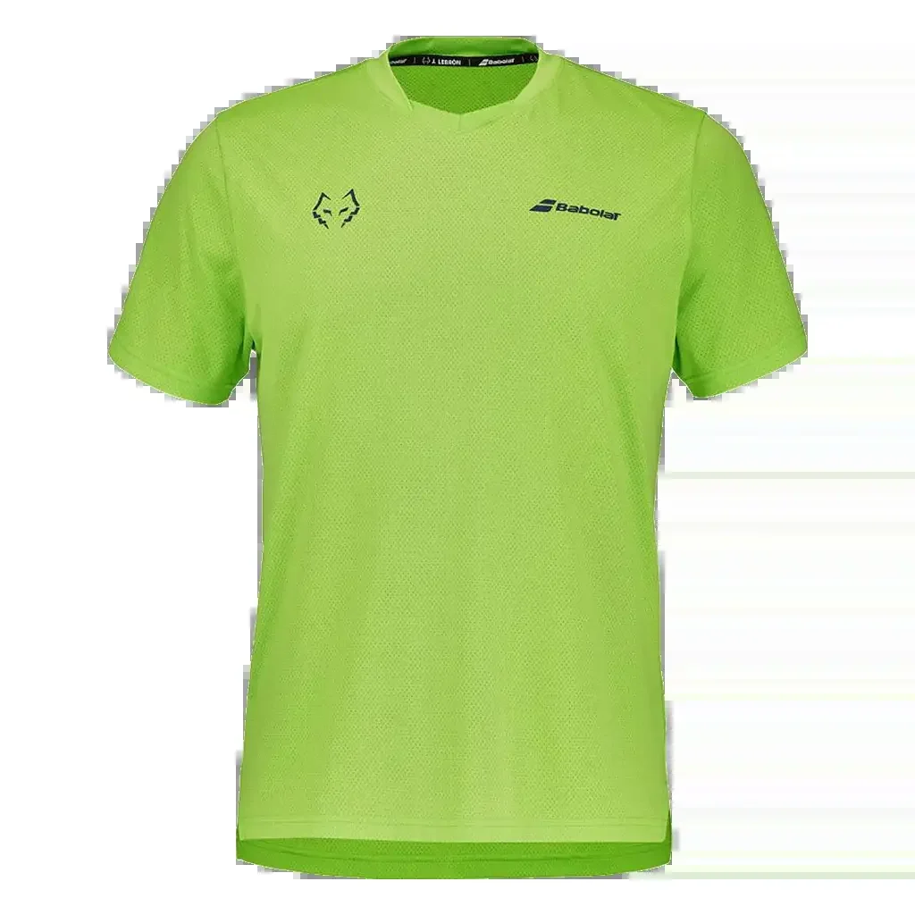 Babolat Crew Neck Tee Green Flash 2026 J. Lebrón