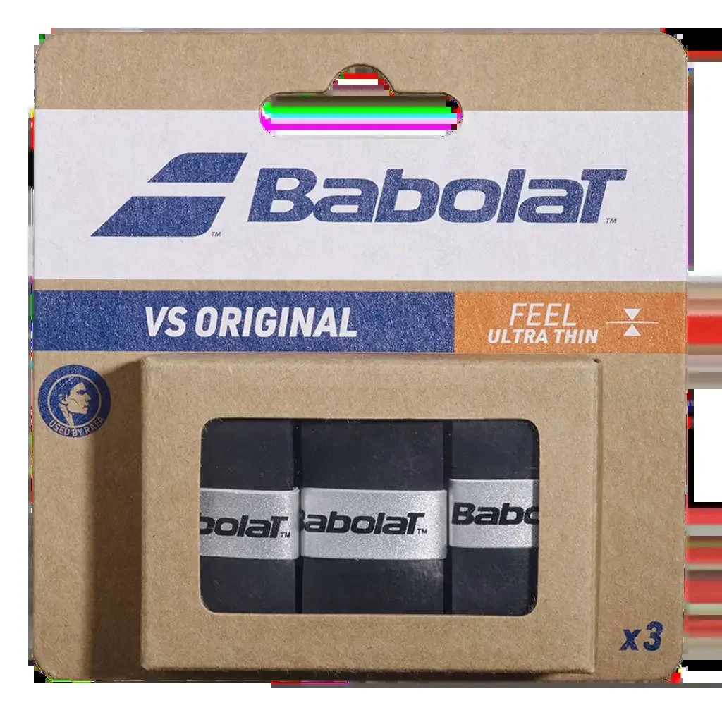 Babolat VS Original Smooth Black Overgrips (Pack x3)