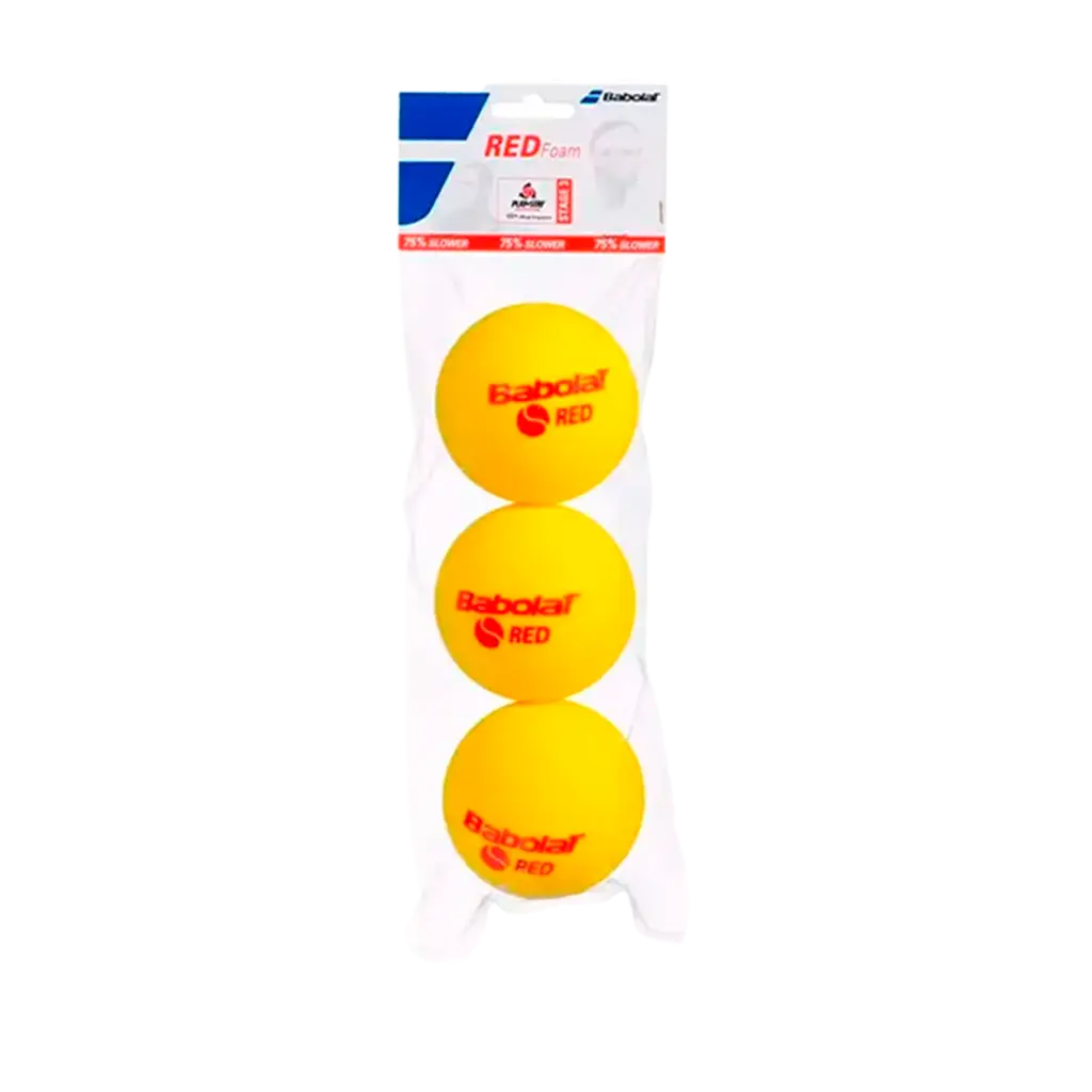 Babolat Pelota Babolat Soft Foam Red Tenis (Pack X3)