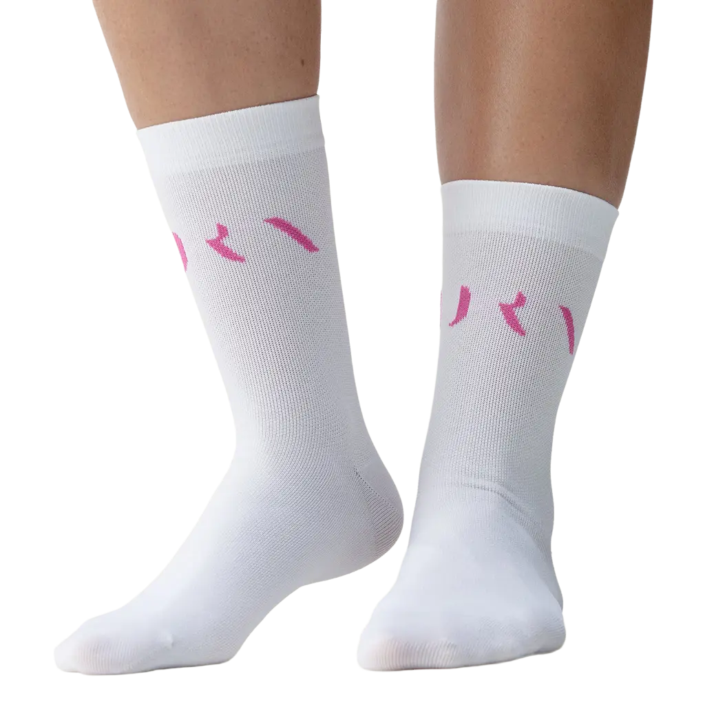 Born living yoga Calcetines Born Living Yoga Acari White/Fuxia