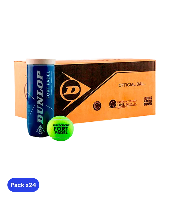 Dunlop Cajón Pelotas Dunlop Fort Padel (Pack x24)