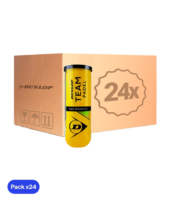 Dunlop Cajón Pelotas Dunlop Team Padel (Pack x24)