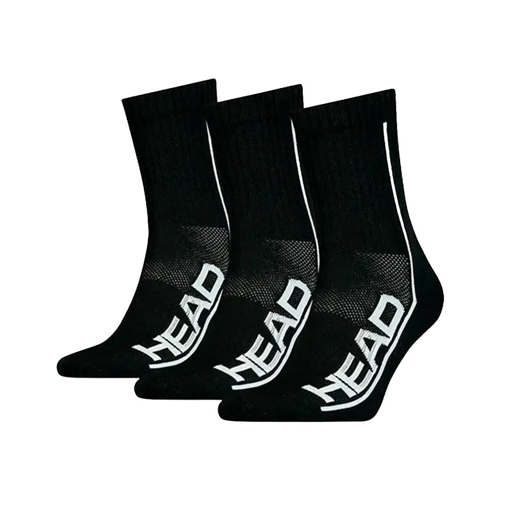 Head Calcetines Head Performance Short Crew Negro/Blanco (Pack x3)