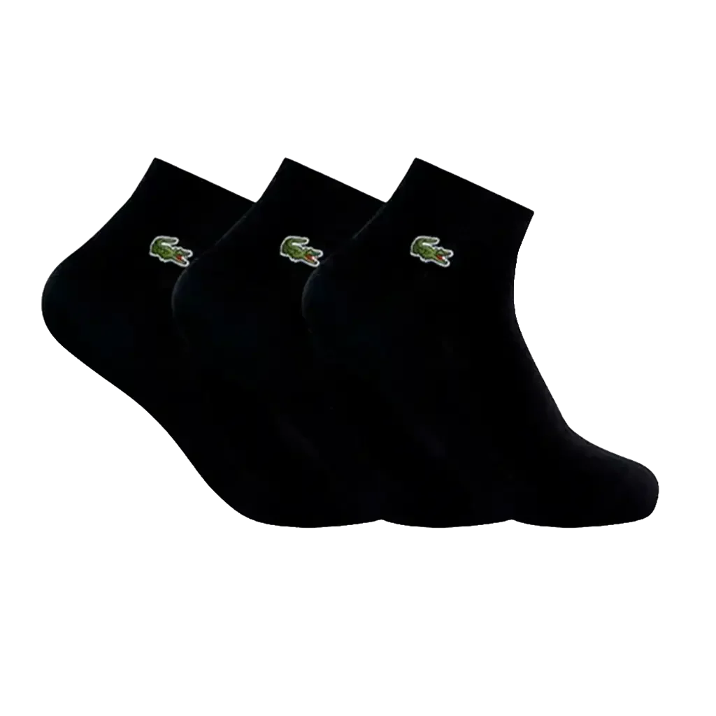 Lacoste Calcetines Lacoste Cortos Negro (Pack x3)