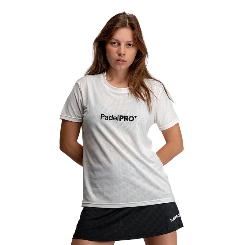 PadelPRO Camiseta Pro Basic Mujer PadelPRO Blanca