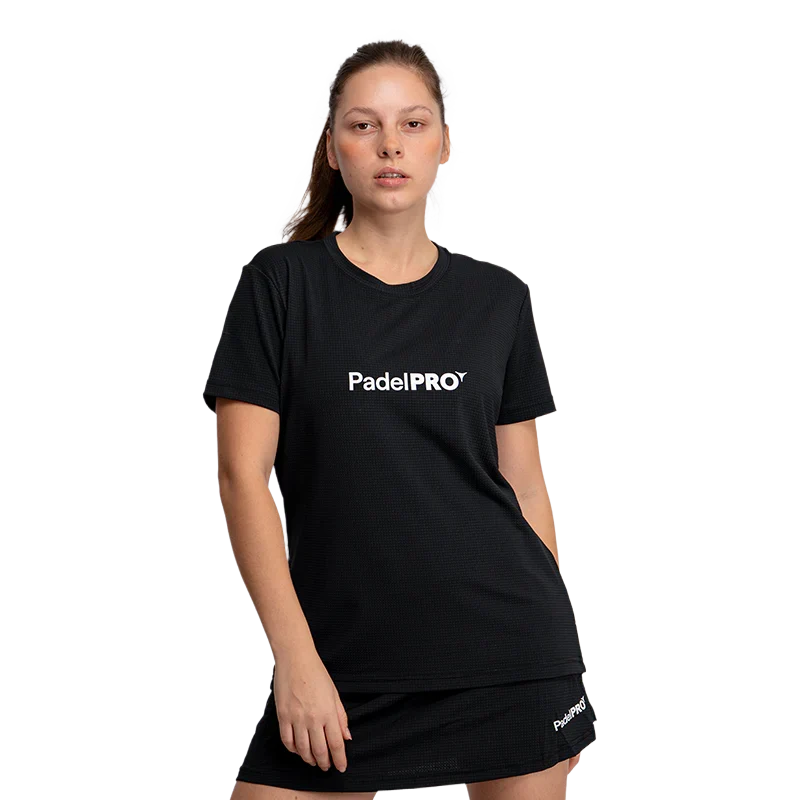 PadelPRO Camiseta Pro Basic Mujer PadelPRO Negra