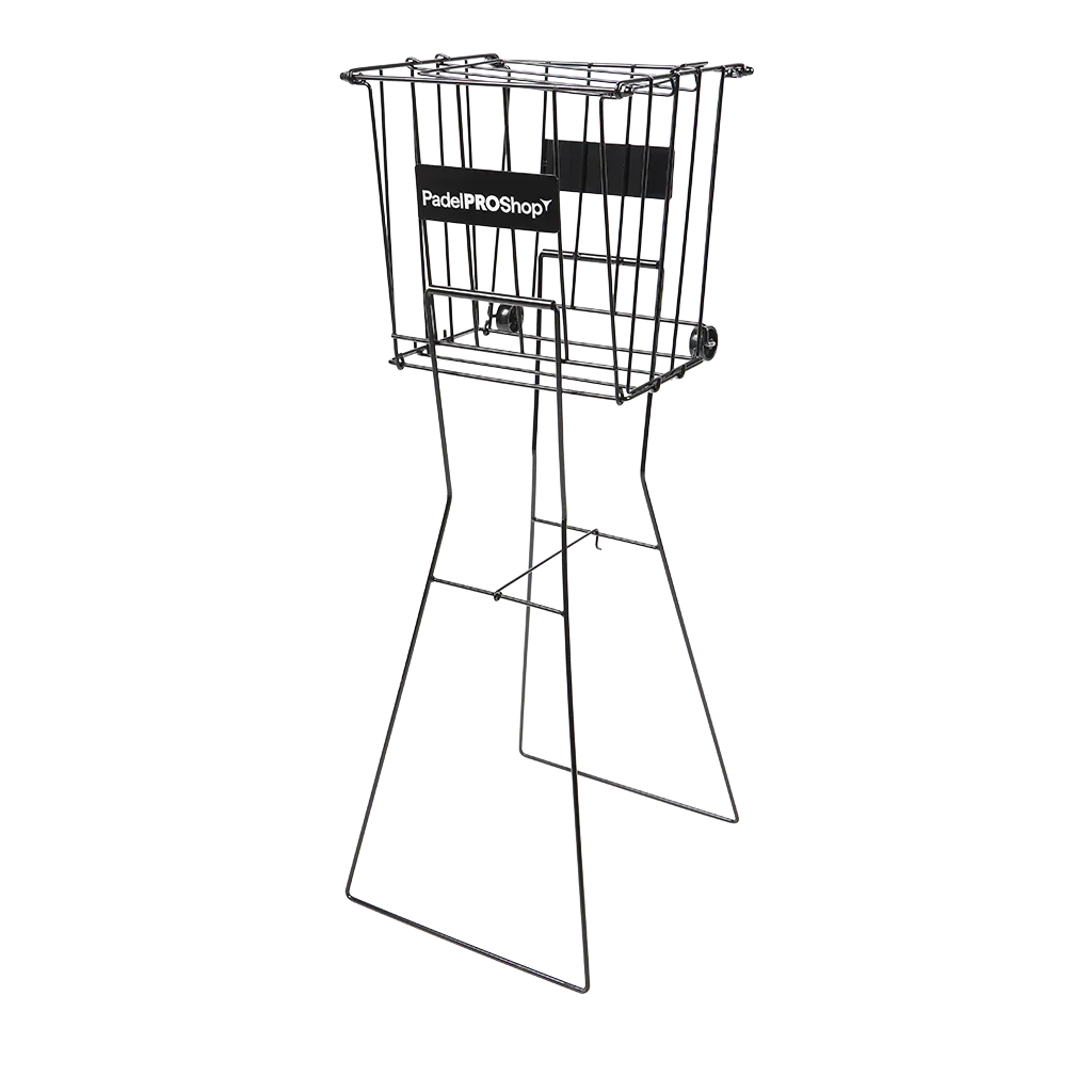 PadelPROShop Cesto de Bolas PadelPROShop Metal Negro 2026