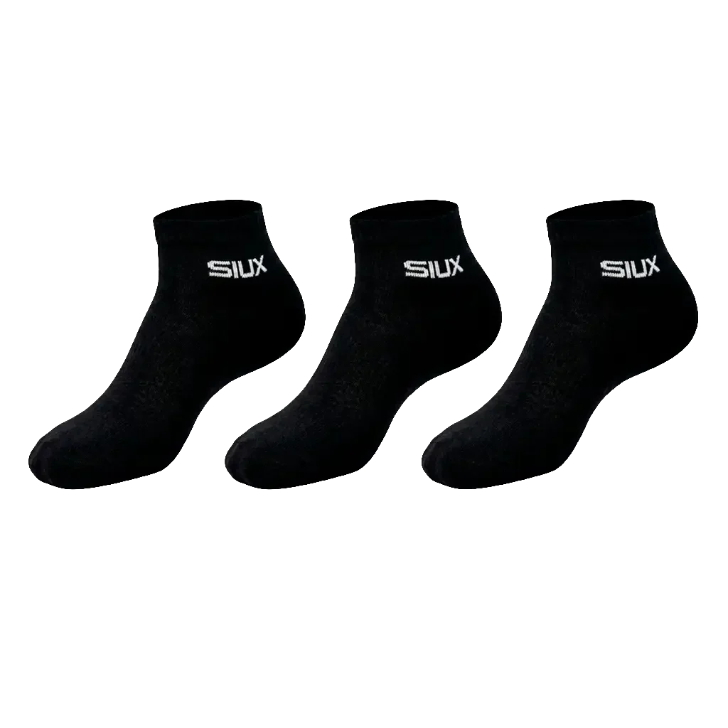 Siux Calcetines Siux Basic Cortos 26 Black (Pack x3)