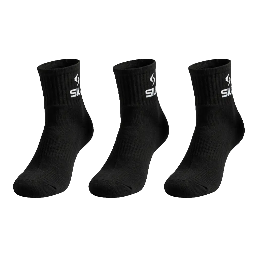 Siux Calcetines Siux Medios Básicos 26 Negros (Pack x3)