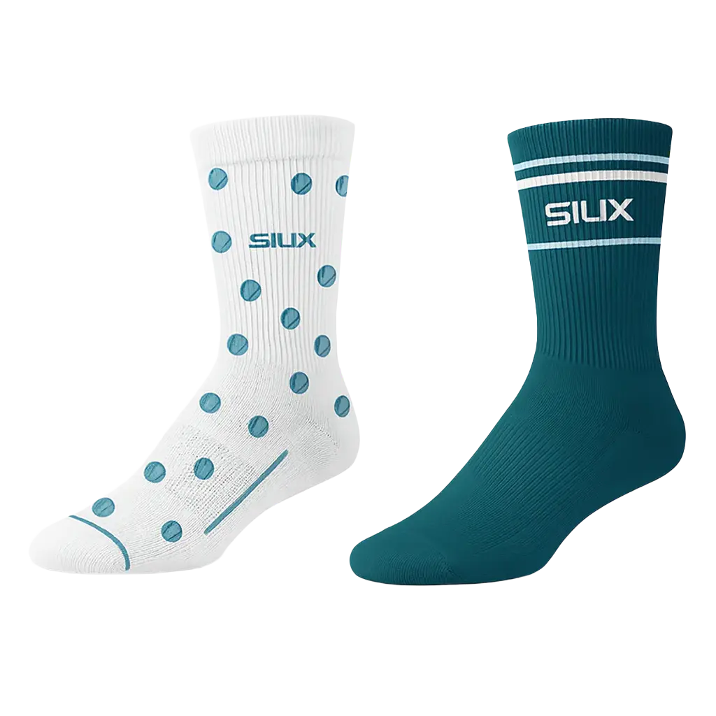 Siux Calcetines Siux Silk 26 Blanco/Verde