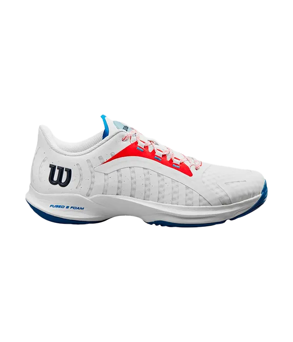 Wilson Hurakn Pro White/Wilson Red/DV Blue 2024 Shoes