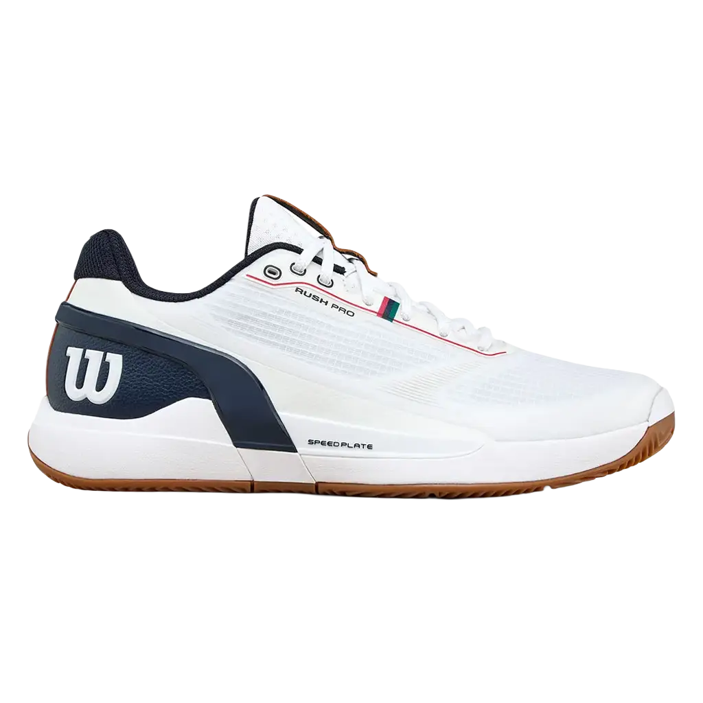 Wilson Zapatillas Wilson Rush Pro 5 Clay White/Navy Blazer/Gum 2026